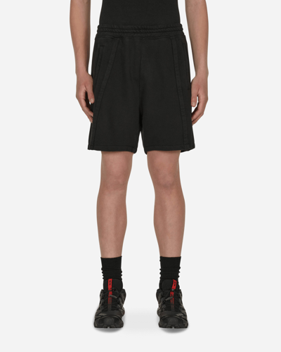 Slam Jam Panel Boxy Shorts In Black