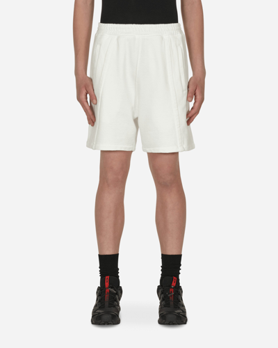 Slam Jam Panel Boxy Shorts In White