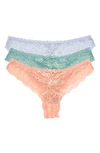 Honeydew Intimates Honeydew 3-pack Lace Thong In Fashion 4