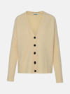 Jil Sander V-neck Cashmere-blend Cardigan In White