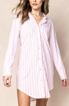 PETITE PLUME PINK STRIPE COTTON NIGHTSHIRT