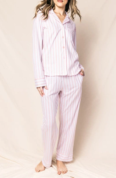 Petite Plume Pink Stripe Cotton Pima Pyjamas