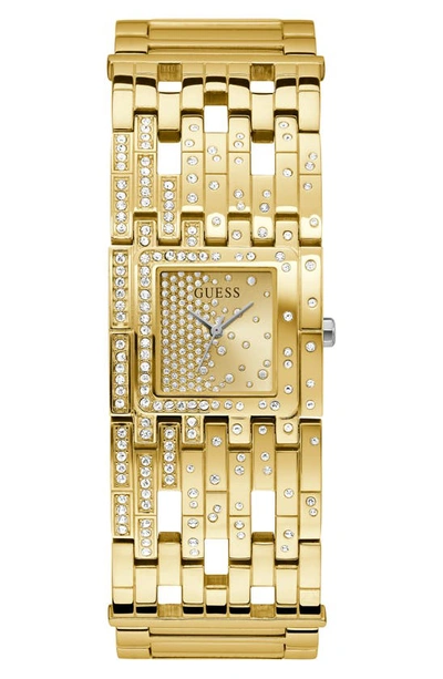 Guess Analog Bracelet Watch, 22mm In Gold Tone