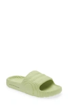 Adidas Originals Adidas Adilette 22 Slides 'magic Lime Desert Sand' In Magic Lime/ Magic Lime