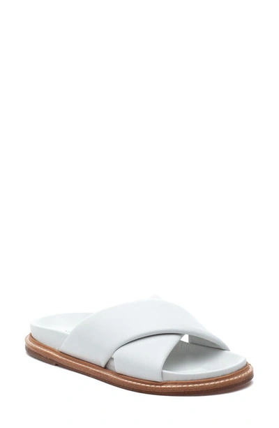 J/slides Nyc Roland Slide Sandal In White Leather