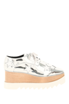 Stella Mccartney Stringate Elyse Con Stelle In Silver,white