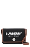 BURBERRY SMALL HAMPSHIRE CANVAS SHOULDER BAG