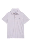Vineyard Vines Kids' St. Jean Stripe Sankaty Performance Polo In Stjean Multi-whtecap