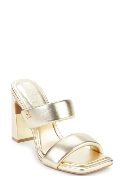 Dkny Renni Square Toe Sandal In Platino