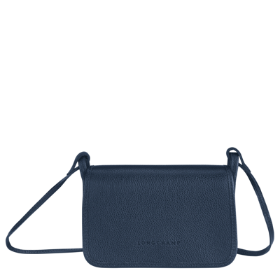 Longchamp Clutch Xs Le Foulonné In Navy