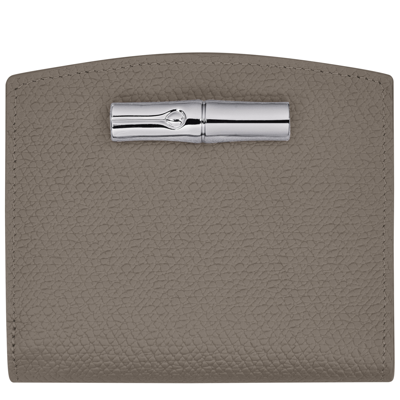 Longchamp Compact Wallet Roseau In Turtledove