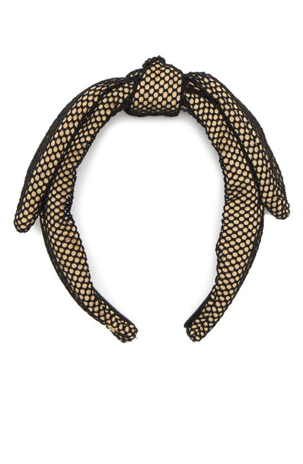 Lele Sadoughi Veronica Fishnet Bow Headband display picture 1