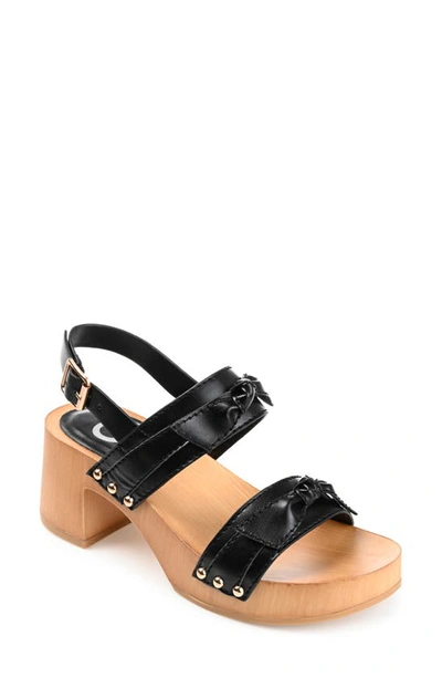 Journee Collection Tia Heeled Sandal In Black
