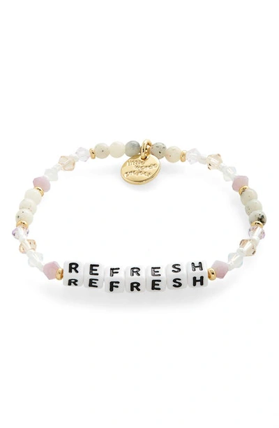 Little Words Project Refresh Beaded Stretch Bracelet In Multi