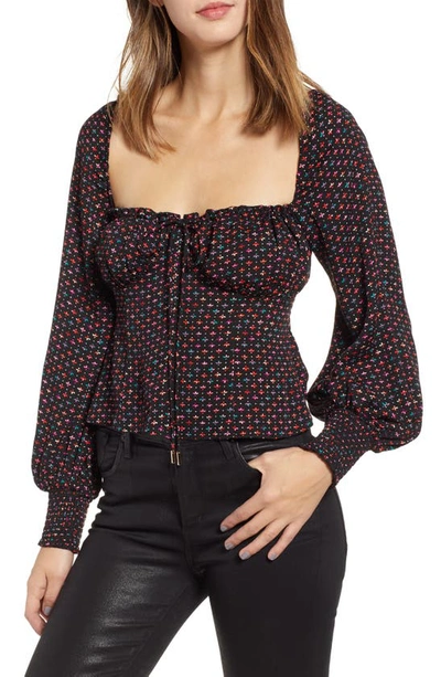 Afrm Isadora Corset Top In Multi Geo