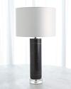 Global Views Marble Cylinder Table Lamp