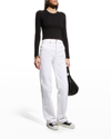 ATM ANTHONY THOMAS MELILLO RUCHED-SIDE PIMA COTTON CROP TOP