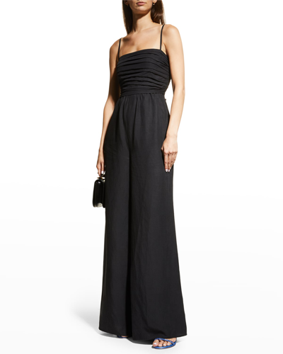 Kobi Halperin Kyra Sleeveless Wide Leg Jumpsuit In Black