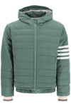 THOM BROWNE THOM BROWNE 4-BAR DOWN JACKET IN POLY TWILL