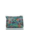 Brahmin Lorelei Croc Embossed Leather Shoulder Bag In Blueammolite