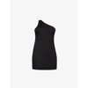 Gauge81 Sefrou One-shoulder Body-con Minidress In Black