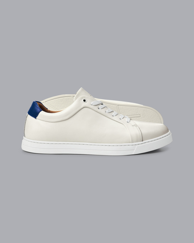 Charles Tyrwhitt Leather Trainers In White