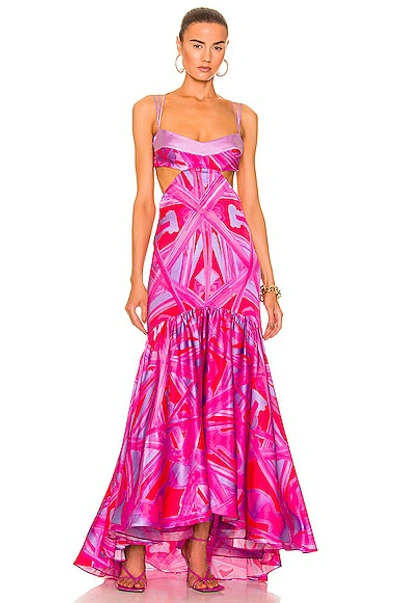 chinese dress ladies Mestiza New York Katherine Gown in Yellow Green main image 1
