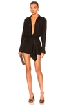 Gauge81 Black Naha Mini Dress In Black