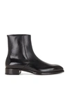 TOM FORD BURNISHED LEATHER ANKLE BOOT