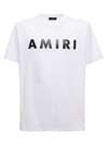 AMIRI AMIRI MAN'S WHITE COTTON T-SHIRT WITH LOGO PRINT