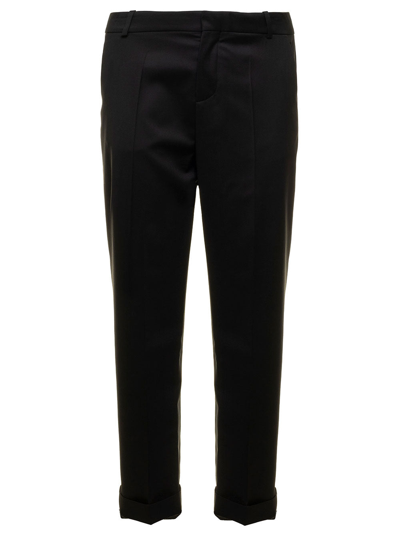 Balmain Straight-leg Tailored-cut Trousers In Black