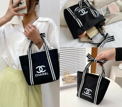 Pre-owned Chanel Novelty Ribbon Mini Tote Bag New | ModeSens