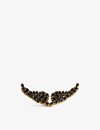 Zadig & Voltaire Swing Your Wings Rhinestone-encrusted Metal Badge In Noir