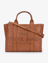 Marc Jacobs Womens Tan The Leather Medium Tote Bag In Argan Oil