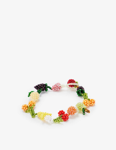 Pura Utz Fruit Salad Galore Glass Beads Bracelet In Multi