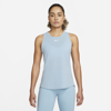 Nike Women's Dri-fit One Luxe Standard Fit Tank Top In Blue