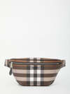 BURBERRY CHECK LEATHER BUM BAG