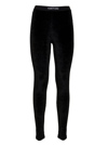 Tom Ford Jacquard-trimmed Stretch-jersey Leggings In Black