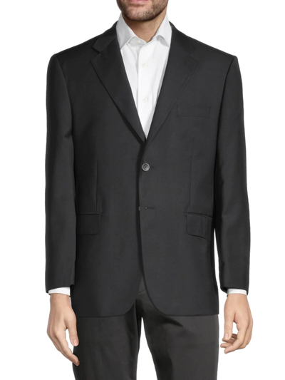 Saks Fifth Avenue Men's Modern Fit Wool Blazer In Black