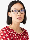 Kate Spade Roanne Readers With Blue-light Filters In Black