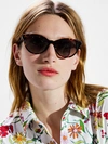 Kate Spade Adeline Cat Eye-frame Sunglasses In Havana