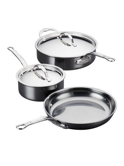 Hestan Nanobond 5-piece Cookware Set In Silver