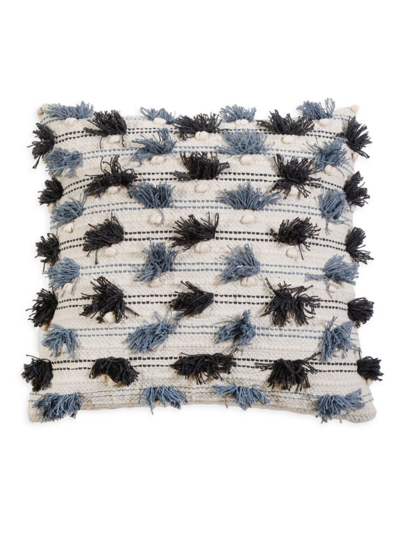 Pom Pom At Home Pippa Handwoven Pillow & Insert In Ivory Navy