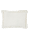 Pom Pom At Home Charlie Big Ruffled Pillow In Cream