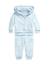 Polo Ralph Lauren Baby Boy's Atlantic Terry 2-piece Track Suit Set In Blue