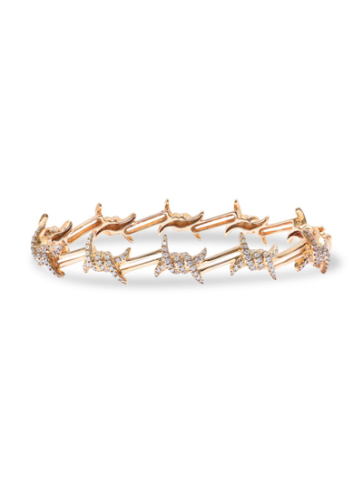 Djula Barbelé 18k Rose Gold & Diamond Men's Bracelet