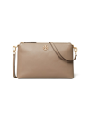 Tory Burch Kira Leather Crossbody Bag In Grey