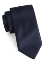 Emporio Armani Silk Neck Tie In Night Blue
