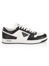 Prada Men's Downtown White/black Leather Trainer Sneaker | Size 10 | 2ee364d0013lkg In Multi