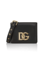 Dolce & Gabbana Dg Millennials Leather Crossbody Bag In Black